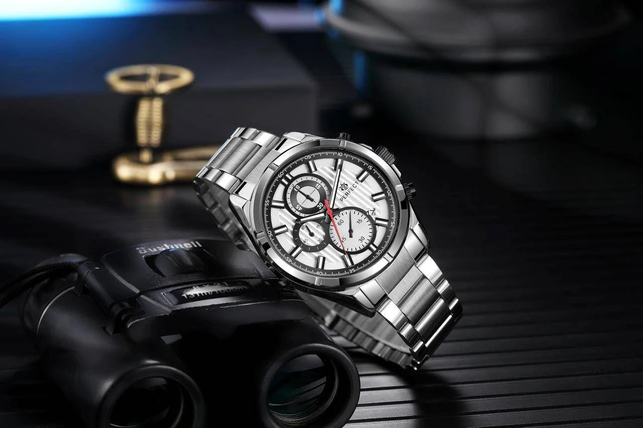 Laikrodis vyrams PERFECT CH03M - CHRONOGRAF (zp358d) + dėžutė