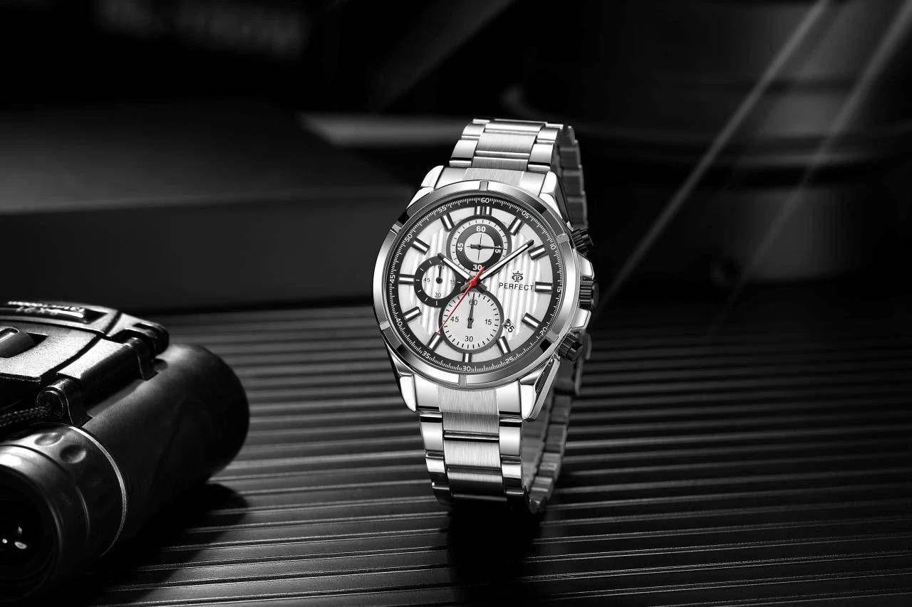 Laikrodis vyrams PERFECT CH03M - CHRONOGRAF (zp358d) + dėžutė