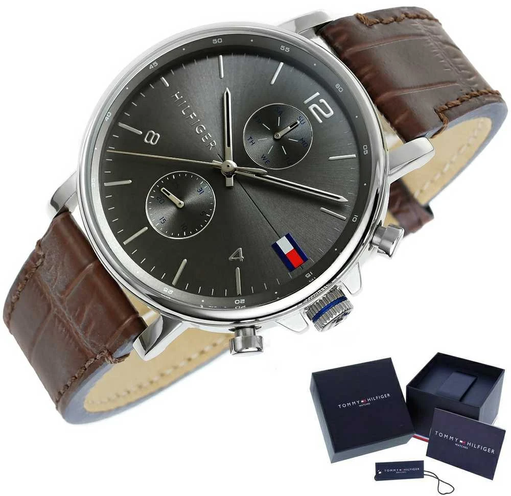 TOMMY HILFIGER VYRIŠKAS LAIKRODIS 1710416 DANIEL (zf010a) + DĖŽUTĖ