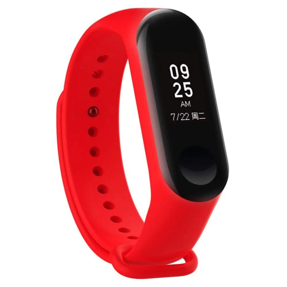 4Kom Vivab2B Dirželis silikonowy do Xiaomi 5/6 - raudona