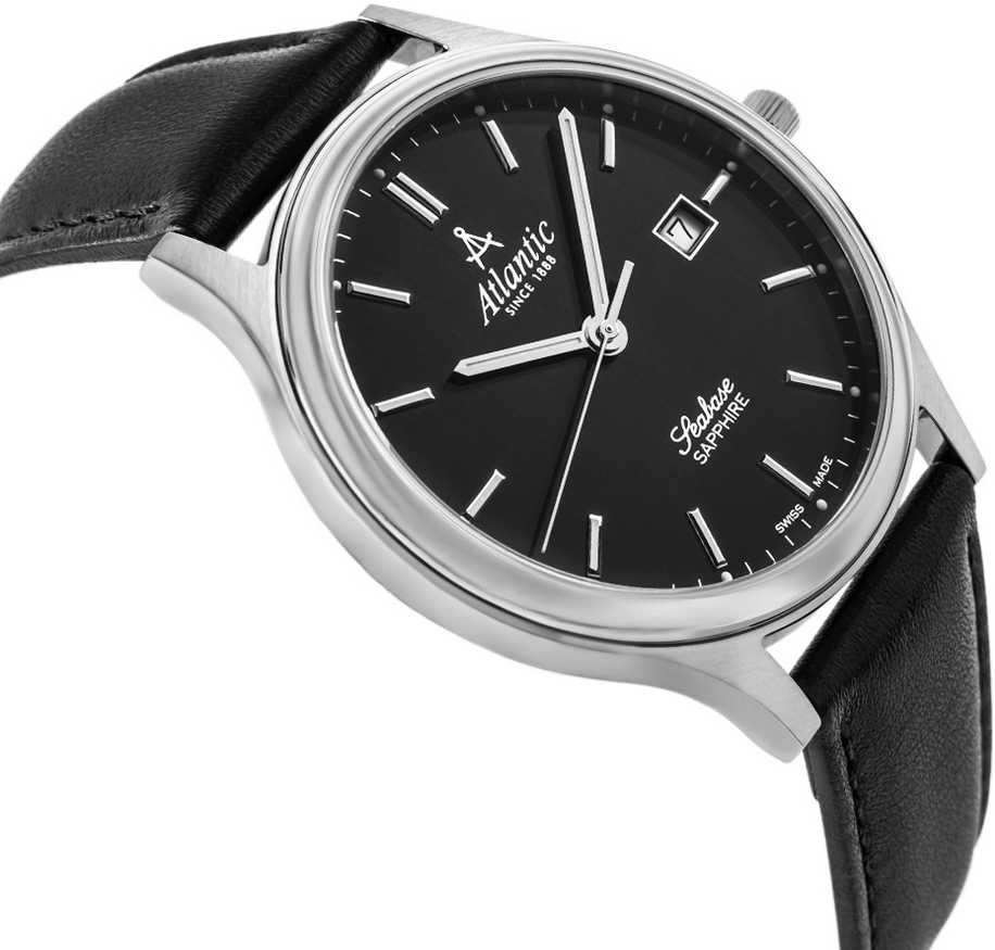Laikrodis „Atlantic“ „Seabase 60343.41.61 Sapphire 50M“.