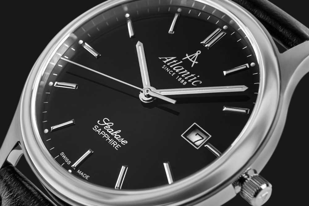 Laikrodis „Atlantic“ „Seabase 60343.41.61 Sapphire 50M“.