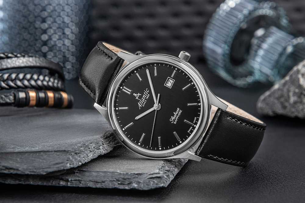 Laikrodis „Atlantic“ „Seabase 60343.41.61 Sapphire 50M“.