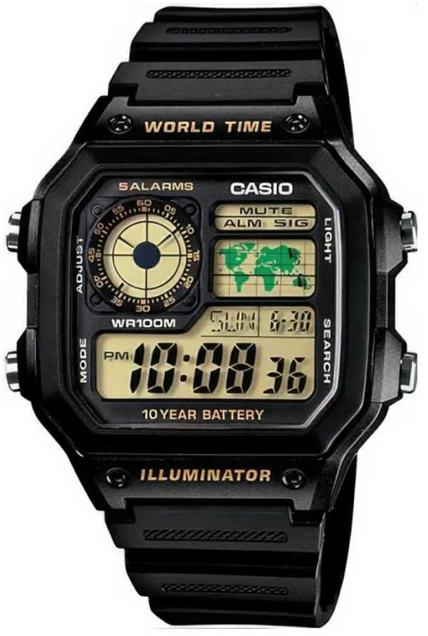 CASIO Sports vyriškas LAIKRODIS AE-1200WH-1B + BOX (zd146c)