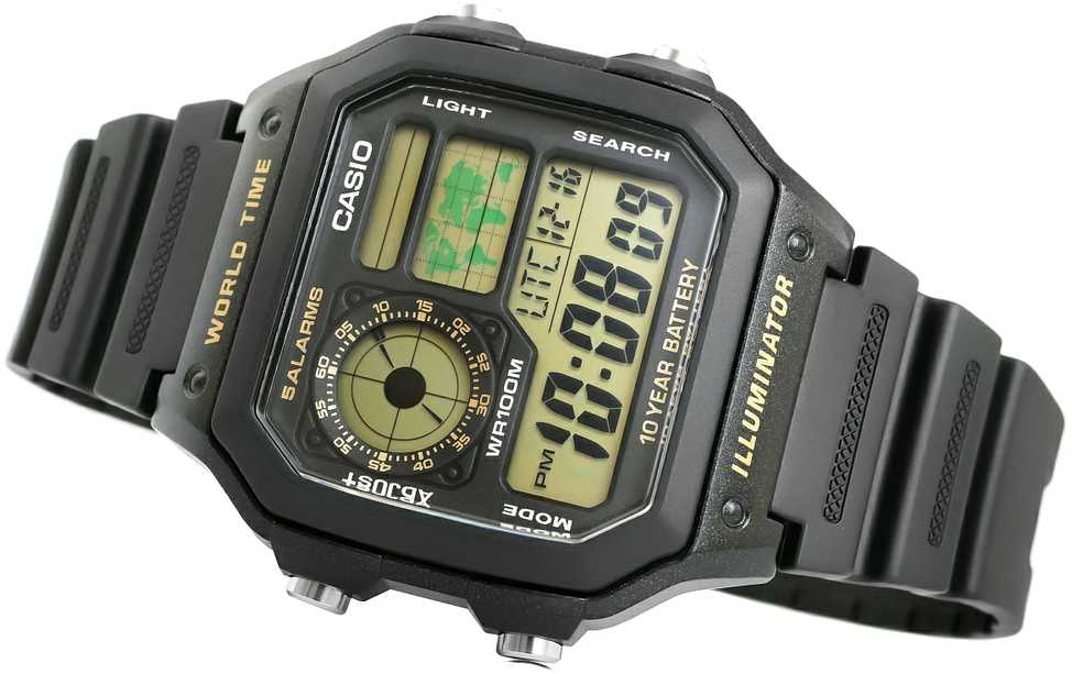 CASIO Sports vyriškas LAIKRODIS AE-1200WH-1B + BOX (zd146c)