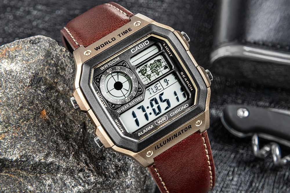 Vyriškas laikrodis CASIO AE-1200WHL-5A + BOX