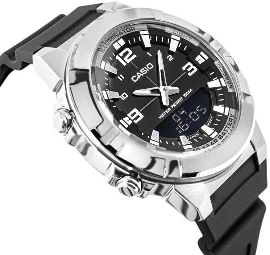 Casio Laikrodis AMW-870-1AVDF Juodas, Vyrams