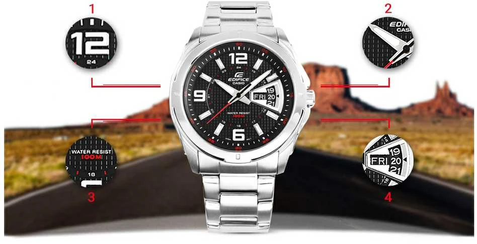 Laikrodis Casio EF-129D-1AVEF