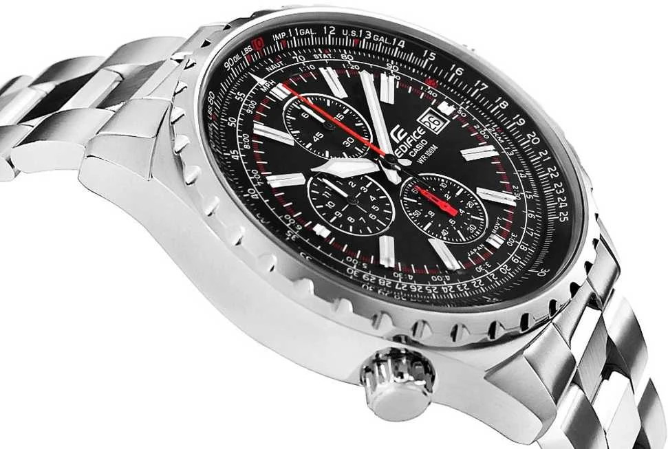 Laikrodis Casio EF-527D-1AVEF - Sukurtas aviatoriams