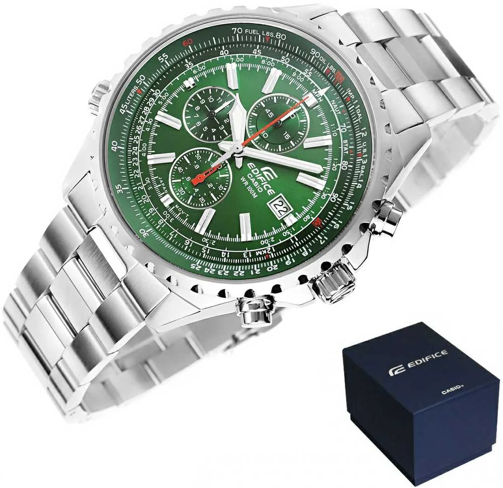 Laikrodis Casio EF-527D-3AVUEF - Sukurtas aviatoriams