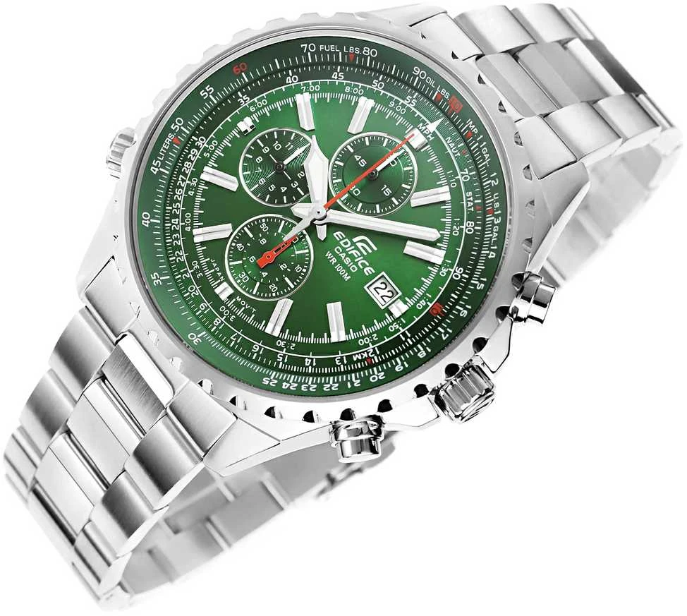 Laikrodis Casio EF-527D-3AVUEF - Sukurtas aviatoriams