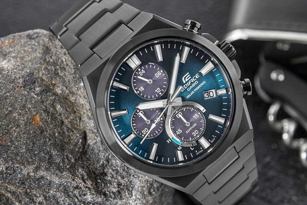 Laikrodis Casio Edifice saulės energija varomas chronografas EFS-S630DC-2AVUEF