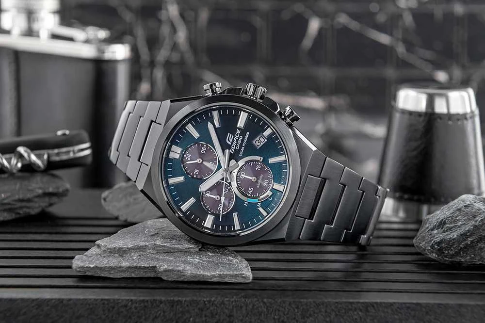 Laikrodis Casio Edifice saulės energija varomas chronografas EFS-S630DC-2AVUEF