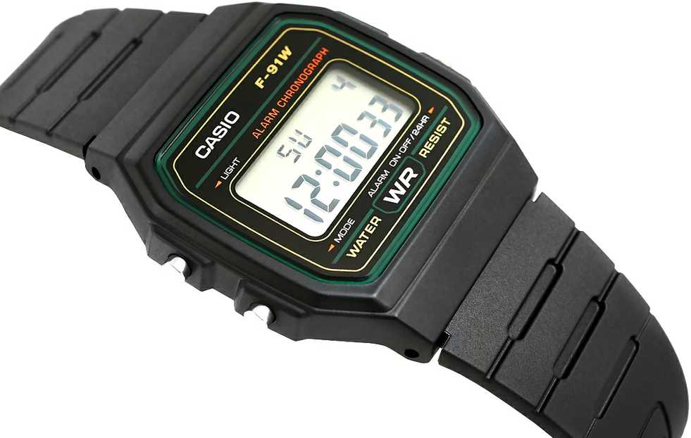 Laikrodis vyrams CASIO F-91WM-3DG (zd102c) + dėžutė
