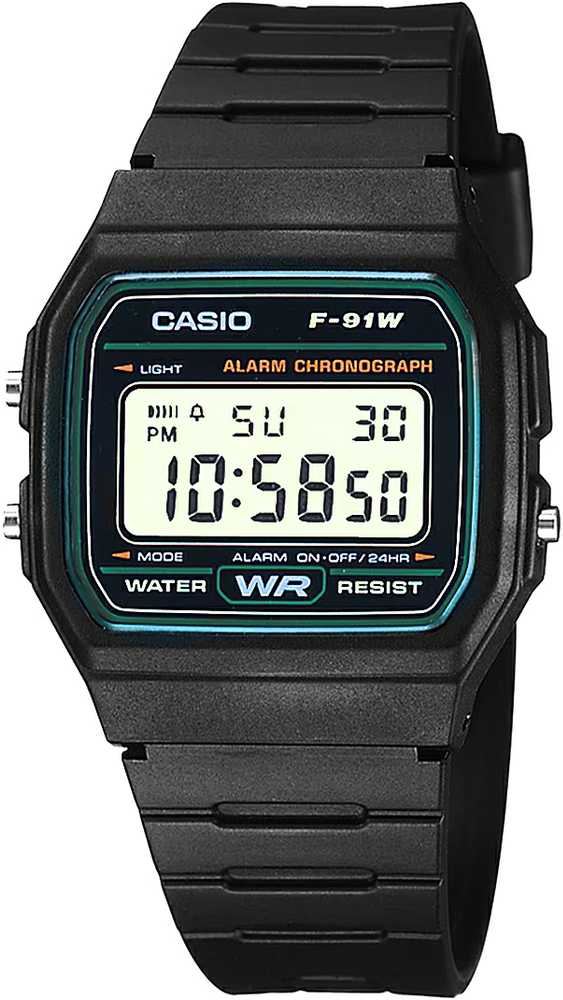 Laikrodis vyrams CASIO F-91WM-3DG (zd102c) + dėžutė