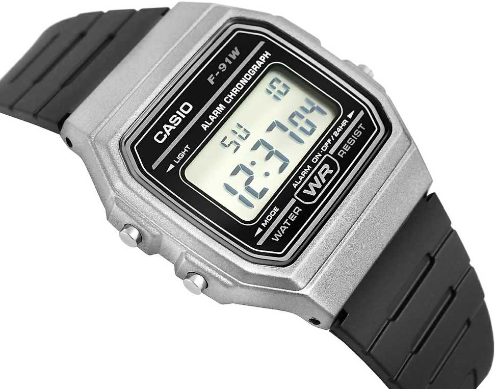 Laikrodis vyrams CASIO F-91WM-1BDF (zd102d)