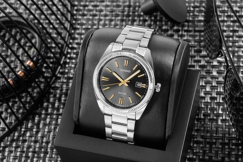 Laikrodis vyrams CASIO MTP-1302D-1A2VDF (zd072b) + dėžutė