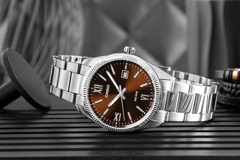 VYRIŠKAS LAIKRODIS CASIO MTP-1302DD-5A (zd072p) + DĖŽĖ