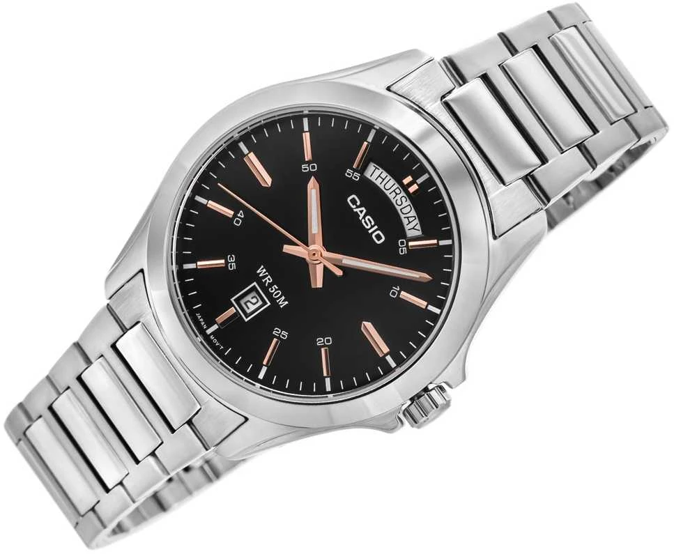 Vyriškas laikrodis CASIO MTP-1370D 1A2V (zd025a) + DĖŽĖ