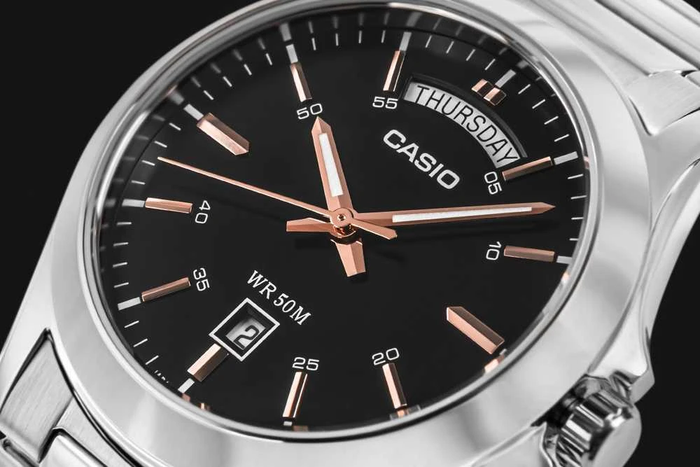 Vyriškas laikrodis CASIO MTP-1370D 1A2V (zd025a) + DĖŽĖ