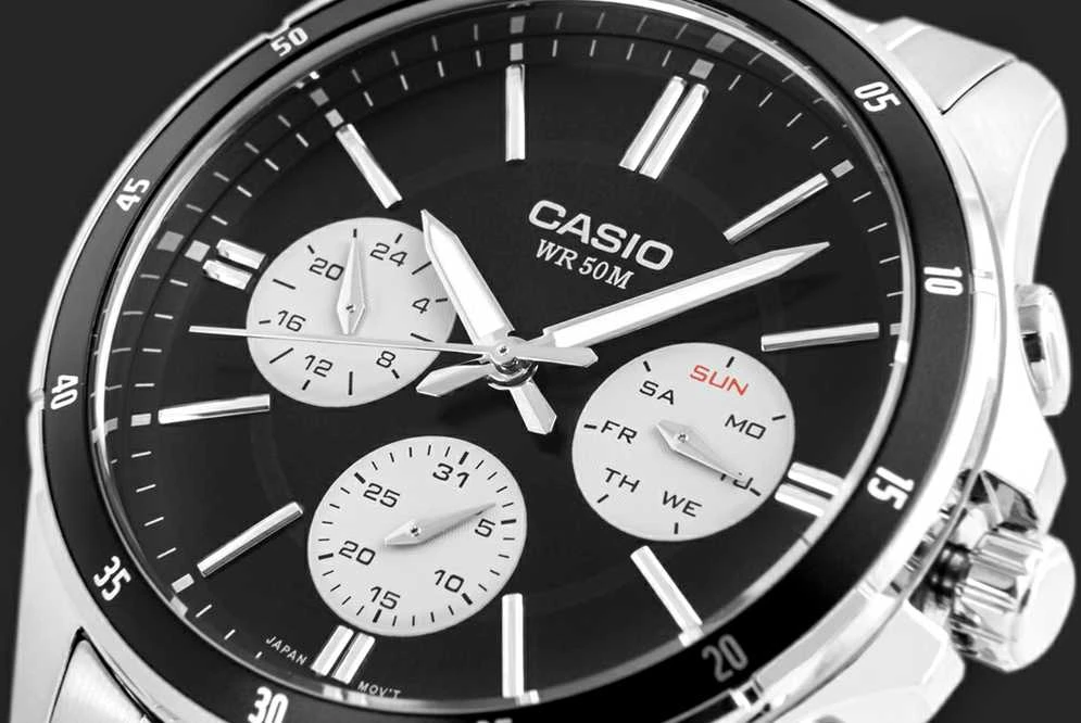 CASIO VYRIŠKAS LAIKRODIS MTP-1374D-1A3 (zd063i) + DĖŽUTĖ