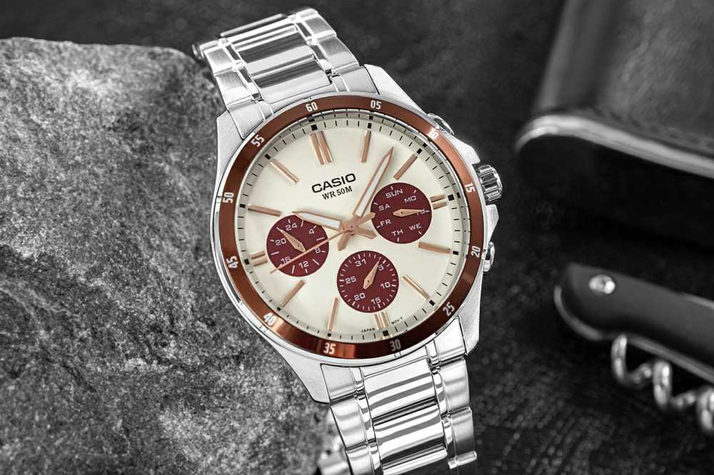 Laikrodis vyrams CASIO MTP-1374D-5A2 (zd063g) + BOX
