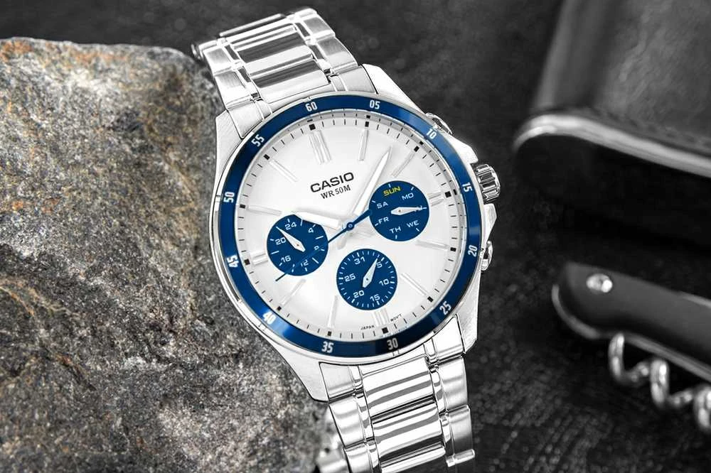 Vyriškas laikrodis CASIO MTP-1374D-7A2 (zd063f) + BOX