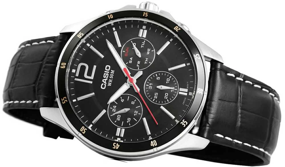 Laikrodis vyrams CASIO MTP-1374L 1AV (zd064b) + dėžutė