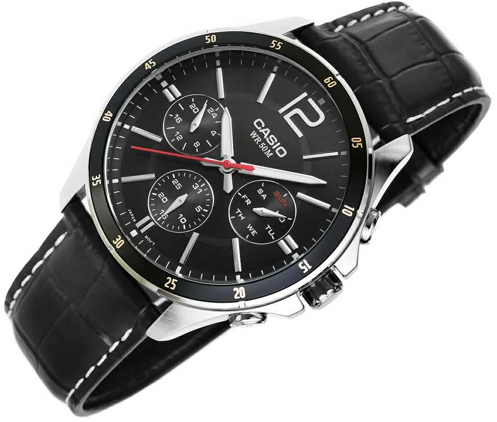Laikrodis vyrams CASIO MTP-1374L 1AV (zd064b) + dėžutė
