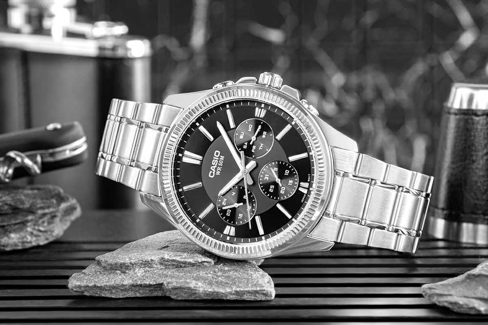 Laikrodis CASIO MEN'S WATCH MTP-1375D-1AVDF (zd112b) + BOX
