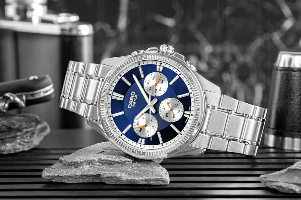Vyriškas laikrodis CASIO MTP-1375D-3AVDF (zd112e) + BOX