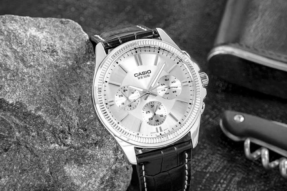 CASIO VYRIŠKAS LAIKRODIS MTP-1375L-7AVDF (zd115a) + DĖŽUTĖ
