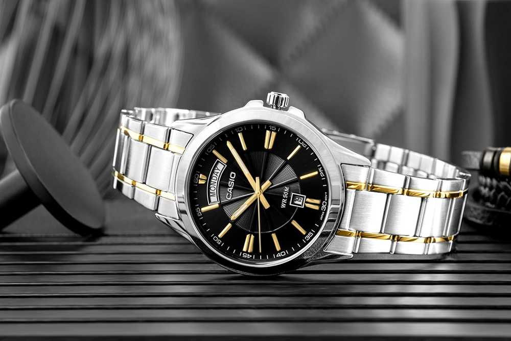 Vyriškas laikrodis CASIO MTP-1381G-1A (zd191d) + BOX