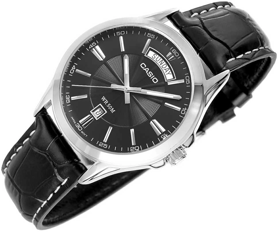 Casio kolekcija MTP-1381L-1A vyriškas laikrodis (ZD076E) + dėžutė