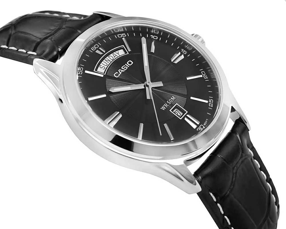 Casio kolekcija MTP-1381L-1A vyriškas laikrodis (ZD076E) + dėžutė