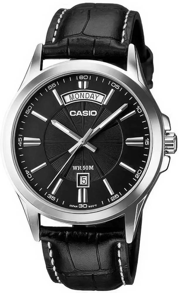 Casio kolekcija MTP-1381L-1A vyriškas laikrodis (ZD076E) + dėžutė