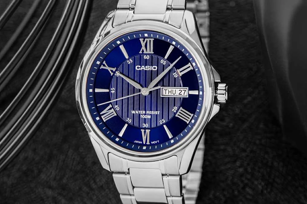 CASIO VYRIŠKAS LAIKRODIS MTP-1384D-2A + DĖŽUTĖ