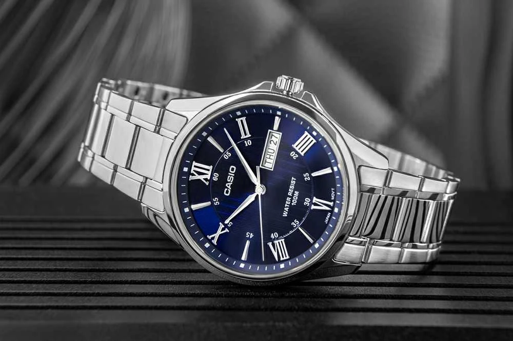 CASIO VYRIŠKAS LAIKRODIS MTP-1384D-2A + DĖŽUTĖ