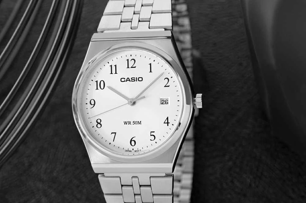 Laikrodis CASIO MEN'S WATCH MTP-V004D-1B (zd047d) + BOX