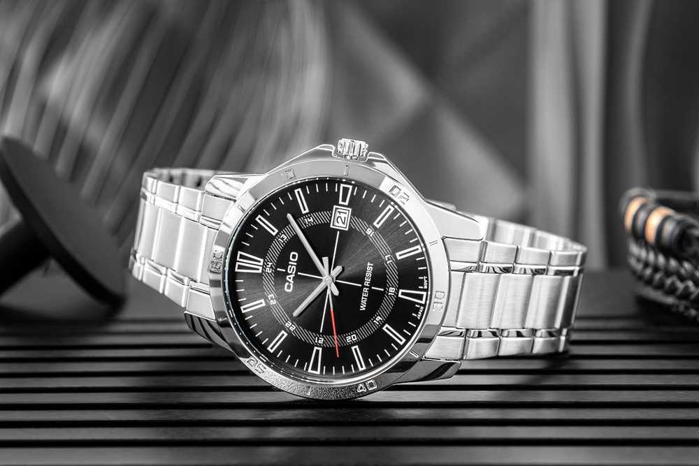 Casio vyriškas laikrodis MTP-V004D-1CUDF (zd251e) + dėžutė
