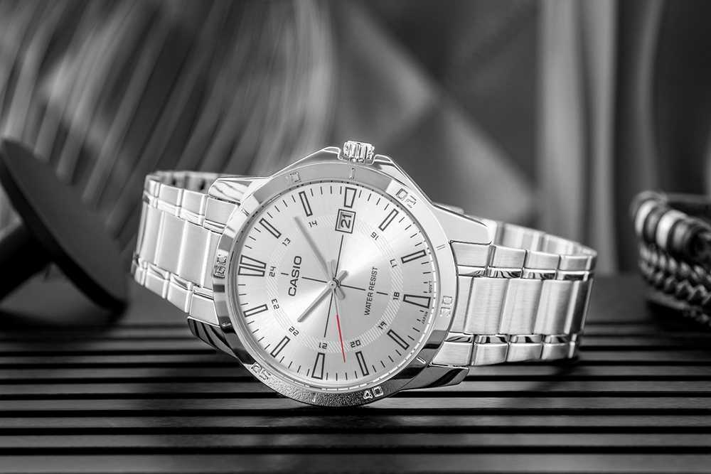 Casio vyriškas laikrodis MTP-V004D-7CUDF (zd251a) + dėžutė
