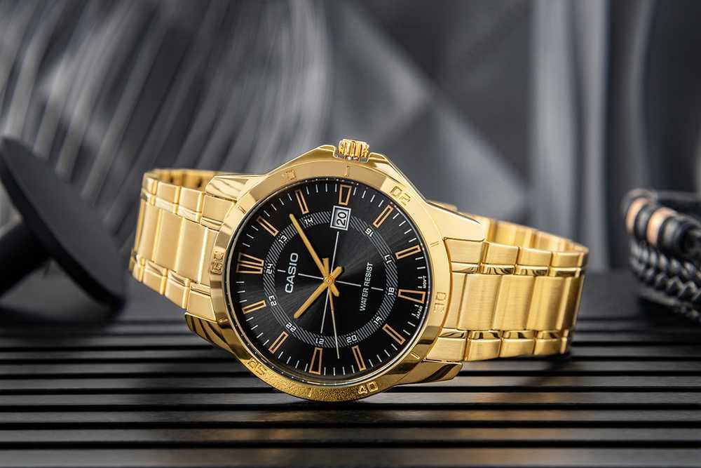 Casio vyriškas laikrodis MTP-V004G-1CUDF (zd251b) + dėžutė