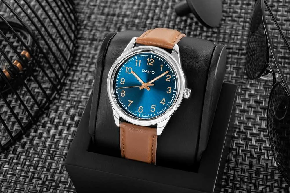 CASIO VYRIŠKAS LAIKRODIS MTP-V005L-2B4 (zd066i) + DĖŽUTĖ