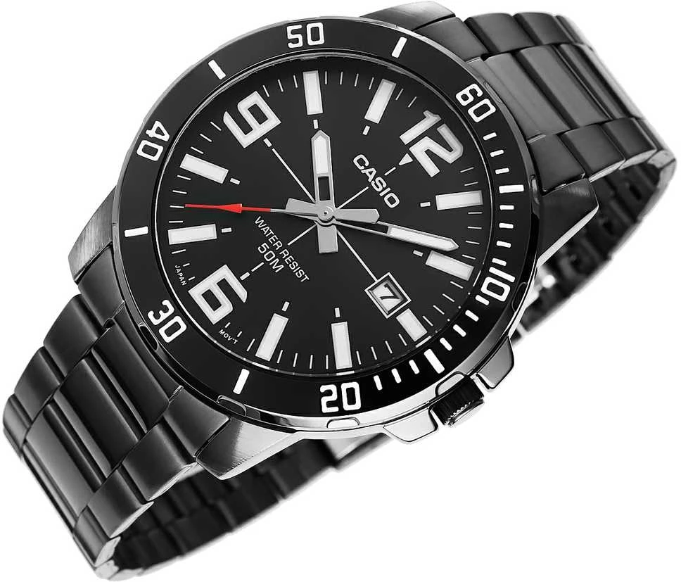 Vyriškas laikrodis CASIO MTP-VD01B-1B (zd169e) + BOX