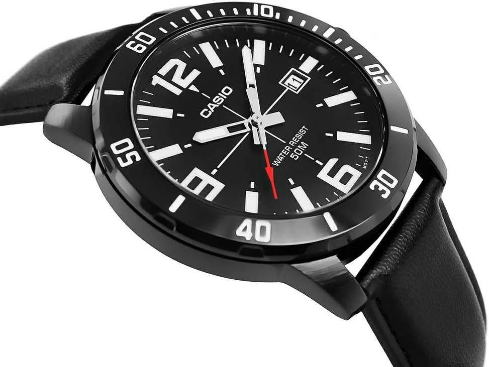Laikrodis CASIO MEN'S WATCH MTP-VD01BL-1B (zd169d) + BOX
