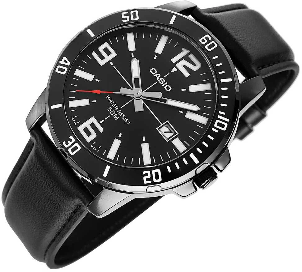 Laikrodis CASIO MEN'S WATCH MTP-VD01BL-1B (zd169d) + BOX