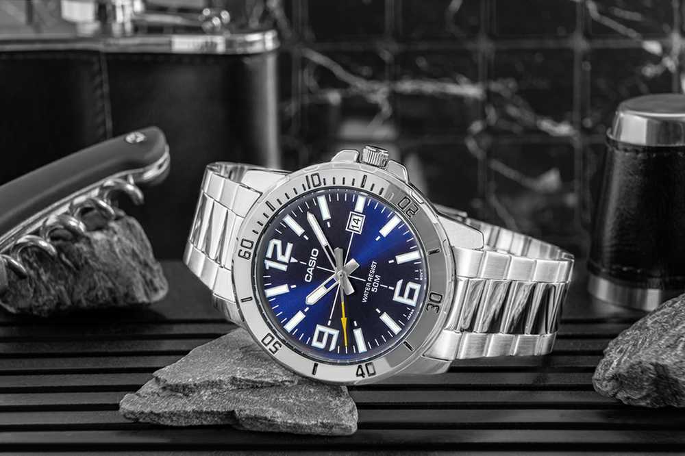 Laikrodis vyrams CASIO MTP-VD01D-2B (zd175a) + BOX