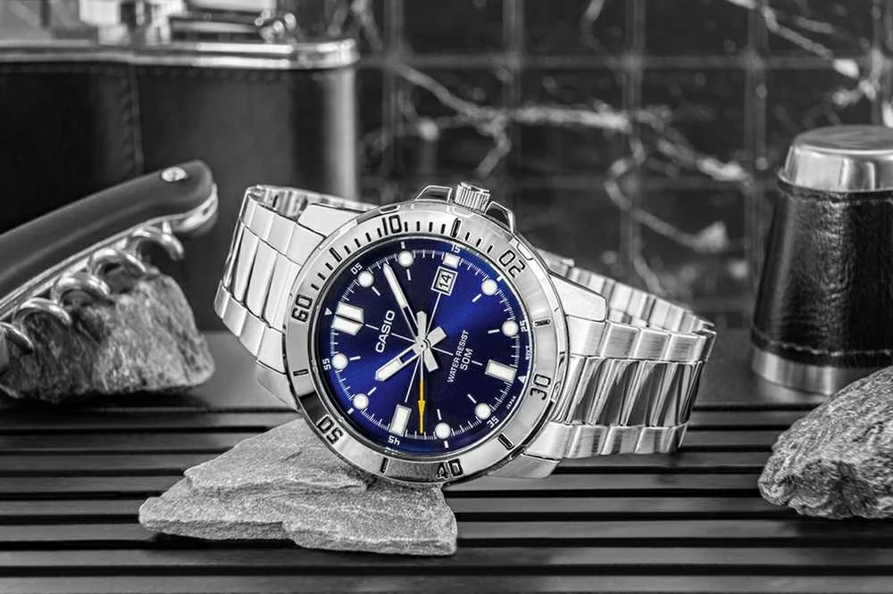 Laikrodis CASIO MEN'S WATCH MTP-VD01D-2E (zd185c) + BOX