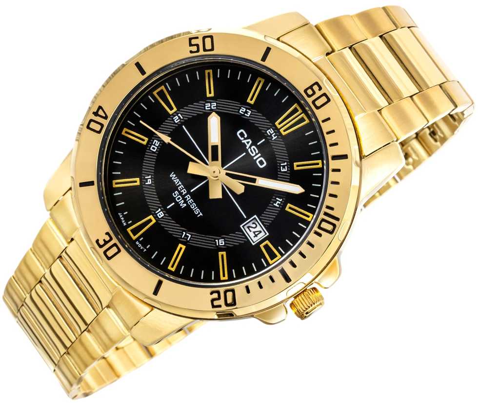 Laikrodis CASIO MALE WATCH MTP-VD01G-1CVUDF (zd185d) + BOX