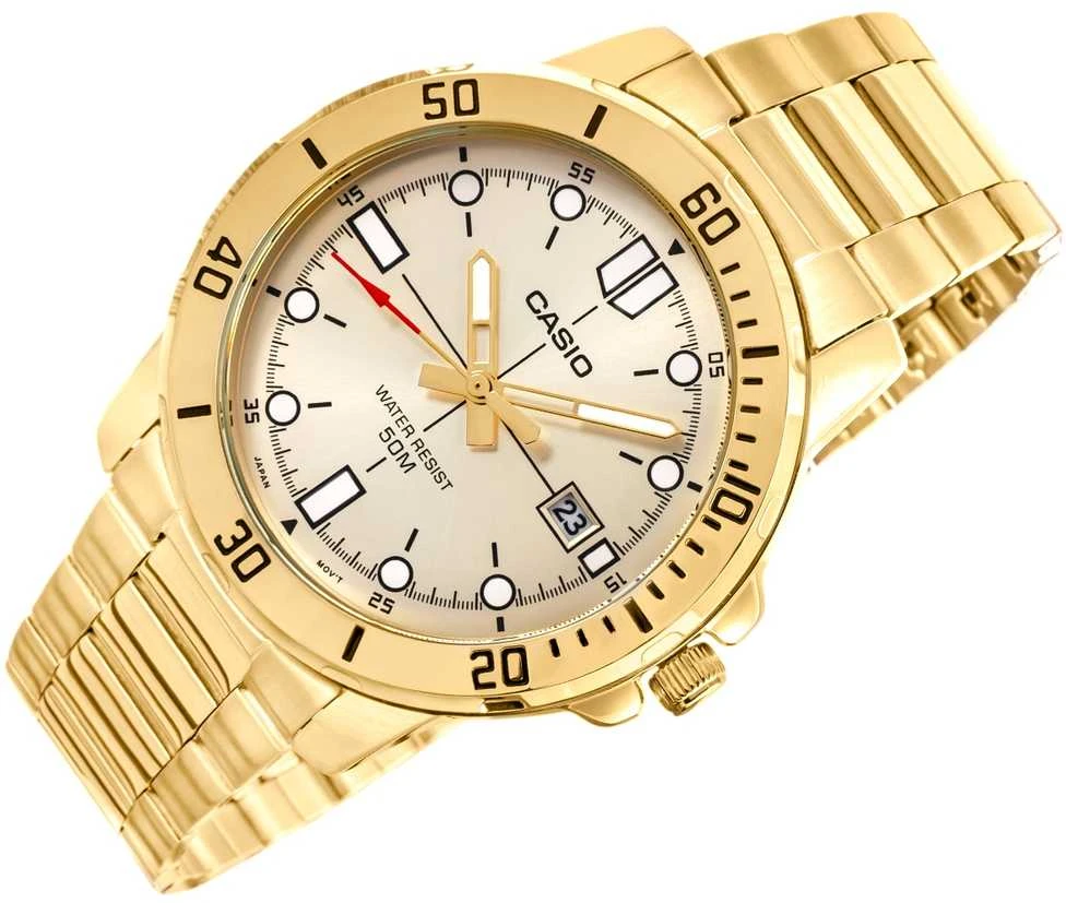 Laikrodis CASIO MEN'S WATCH MTP-VD01G-9E (zd185d) + BOX